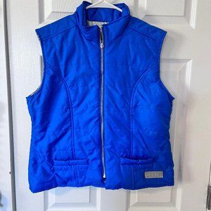 Talbots Women's Lightweight Nylon Vest, Royal Blue, Medium